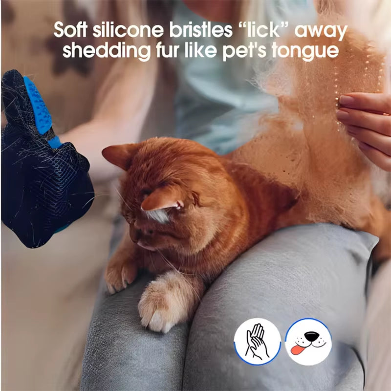 Gant de toilettage pour animaux de compagnie, peigne pour poils de chien et chat, gant de nettoyage, brosse de massage pour enlever les poils, accessoires pour animaux, accessoires pour chats