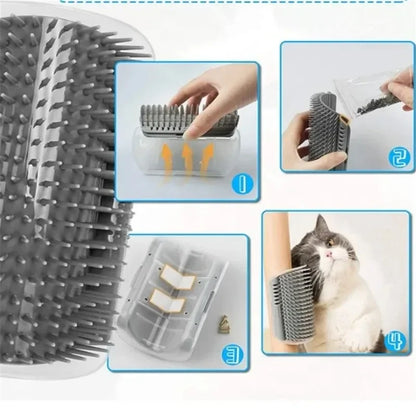Shobaka™ – Self-Grooming Corner Brush for Cats