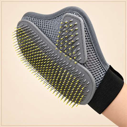 Shobaka™ – Gant de toilettage pour poils longs, chiens et chats