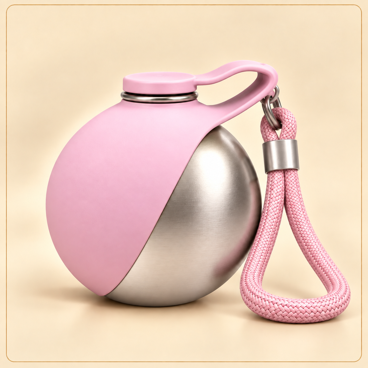 Shobaka 2-in-1 dog water bottle – pink, single bottle