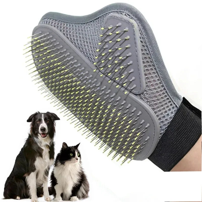 Gant de toilettage pour animaux de compagnie, gants d'épilation en fourrure de chien et de chat, peignes doux et efficaces pour chiens, produits de Massage pour le bain des animaux de compagnie