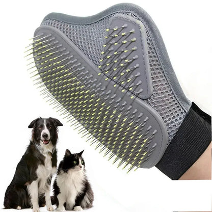 Gant de toilettage pour animaux de compagnie, gants d'épilation en fourrure de chien et de chat, peignes doux et efficaces pour chiens, produits de Massage pour le bain des animaux de compagnie